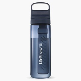 Gourde filtre à eau lifestraw go series 650 ml bleue