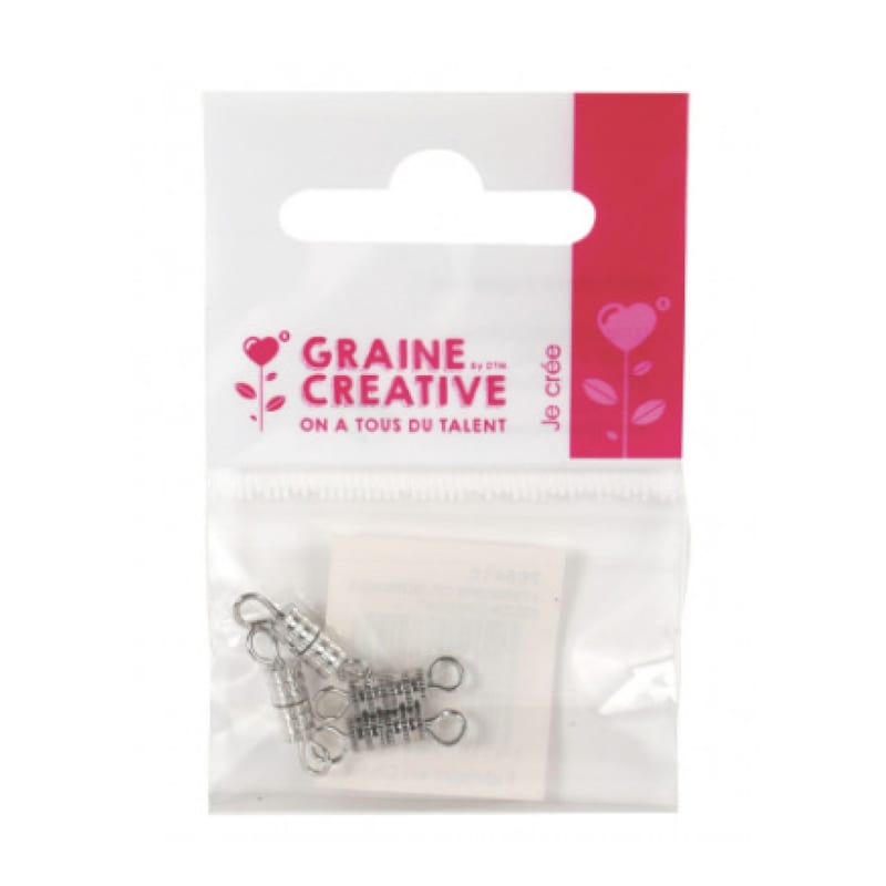 Sachet de fermoir argente et doree