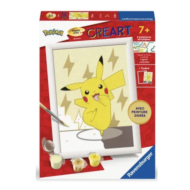 Peinture par numeros - pokemon - creart - ravensburger