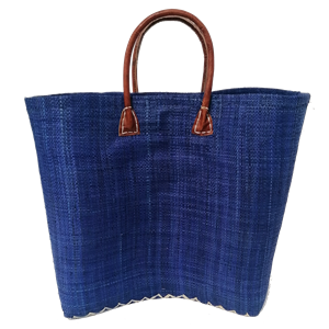 Panier de plage - bélo uni bleu marine
