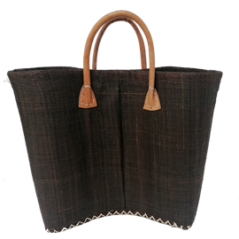 Panier de plage - bélo uni noir