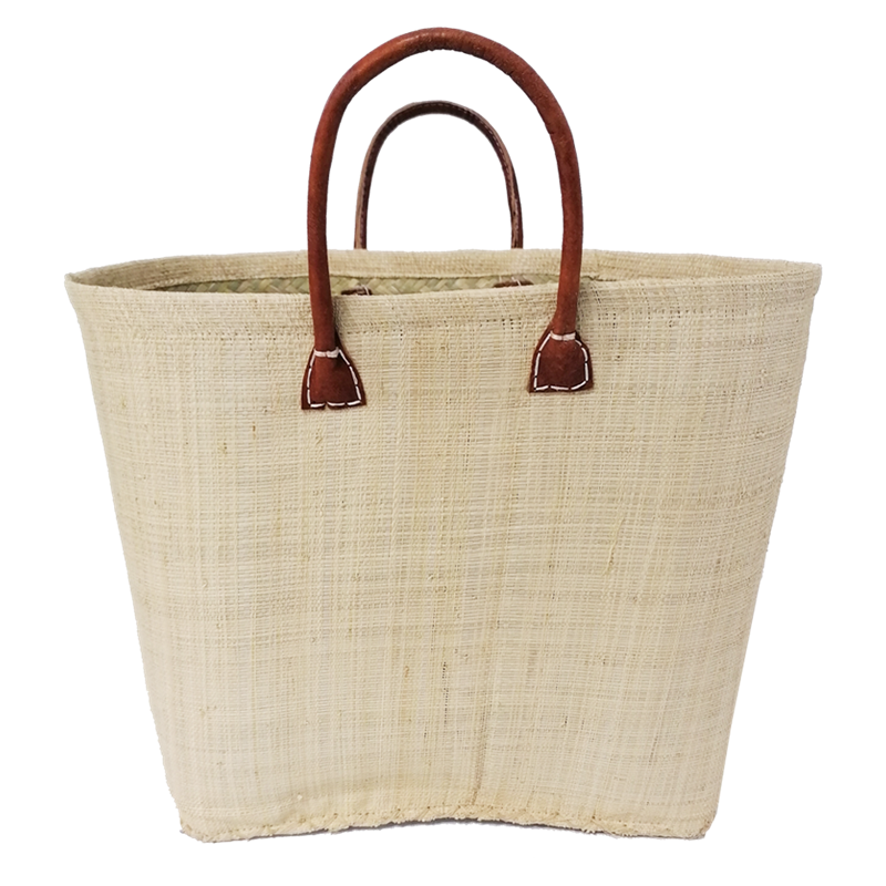 Panier de plage - bélo uni naturel