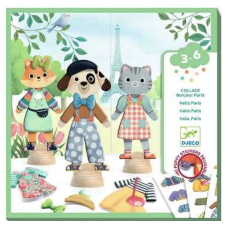 Gommes repositionnables - bonjour paris