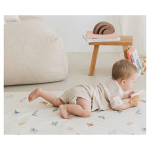 Tapis éveil feuilles simple et nature