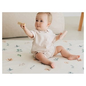 Tapis éveil feuilles simple et nature