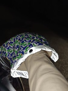 Les manchons trottinette de paulette bleu marine