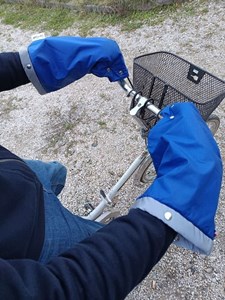 Les manchons lumineux de suzon (guidon courbé) bleu marine