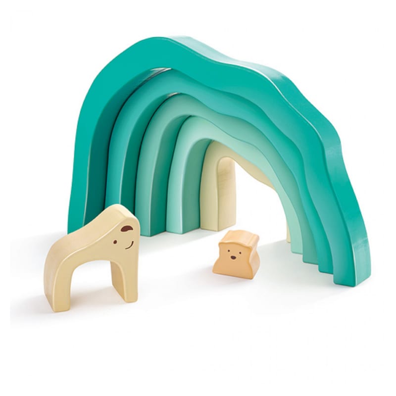Arctic polar bear stacking blocks (Hape) - Image 1