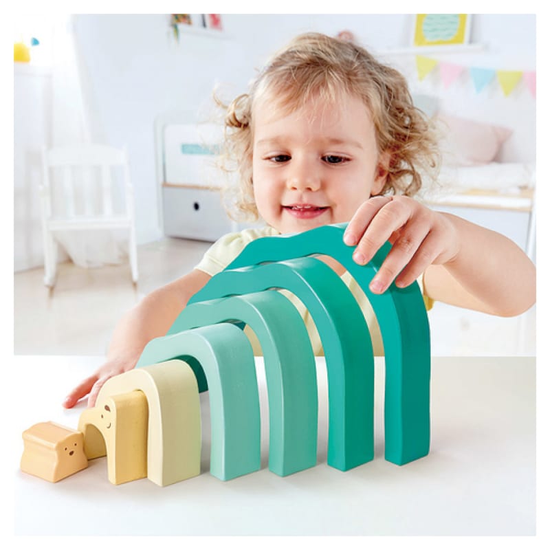 Arctic polar bear stacking blocks (Hape) - Image 3