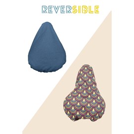 Eleonore bleu marine-aubergine