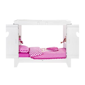 Lit cabane 90x200 en pin massif ines