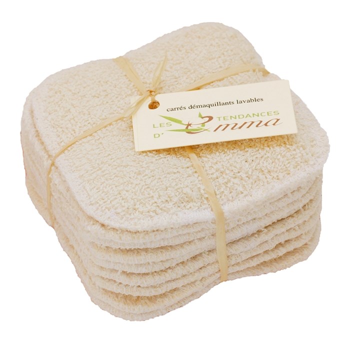 Carres Demaquillants Beiges En Bambou Nature Decouvertes