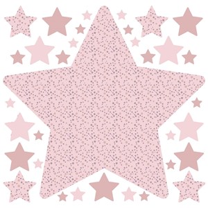 Stickers enfant etoile rose
