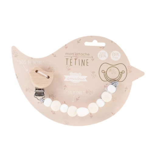 Amadeus Les Petits - Attache tétine oiseau