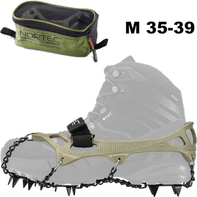 Crampons Neige Et Glace 8 Dents - Antidérapants Pour Chaussures 36-42, Idéaux Randonnée, Alpinisme Et Pêche Sur Glace