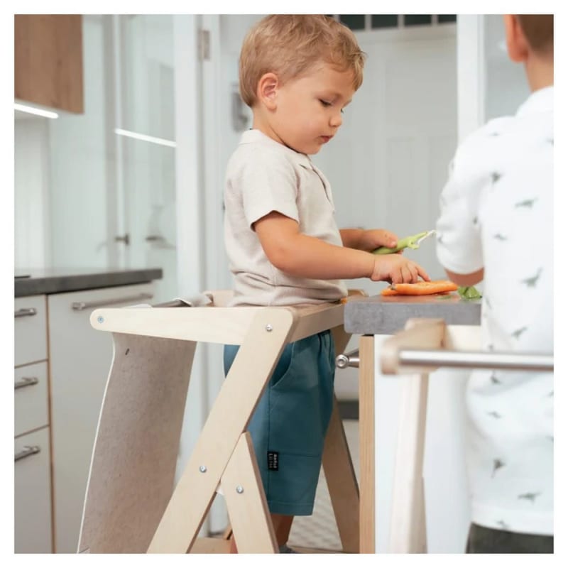 Tour d'apprentissage pliable « step'n'fold », blanc (Ette Tete) - Image 1