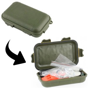 Kit de survie fosco combat survival kit waterproof vert armée