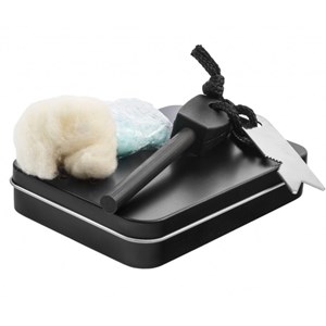 Kit allume-feu pierre à feu et ouate fosco fire flint set