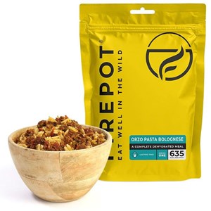 Repas déshydraté firepot pâtes orzo à l
