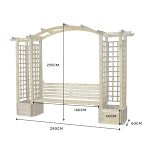 Pergola lavande en arc
