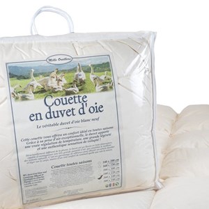 Couette en duvet d'oie 240x260 cm - tout