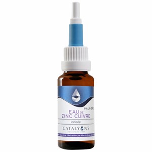 Eau zinc cuivre - yeux - compte-gouttes
