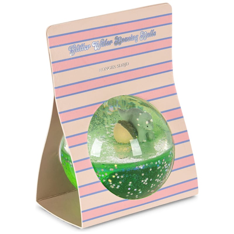 Boule à paillettes citron