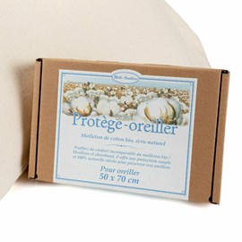 Protège-oreiller en molleton bio - 50 x