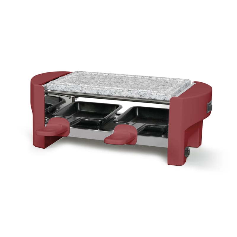 Appareil à raclette 2 personnes 320w rouge