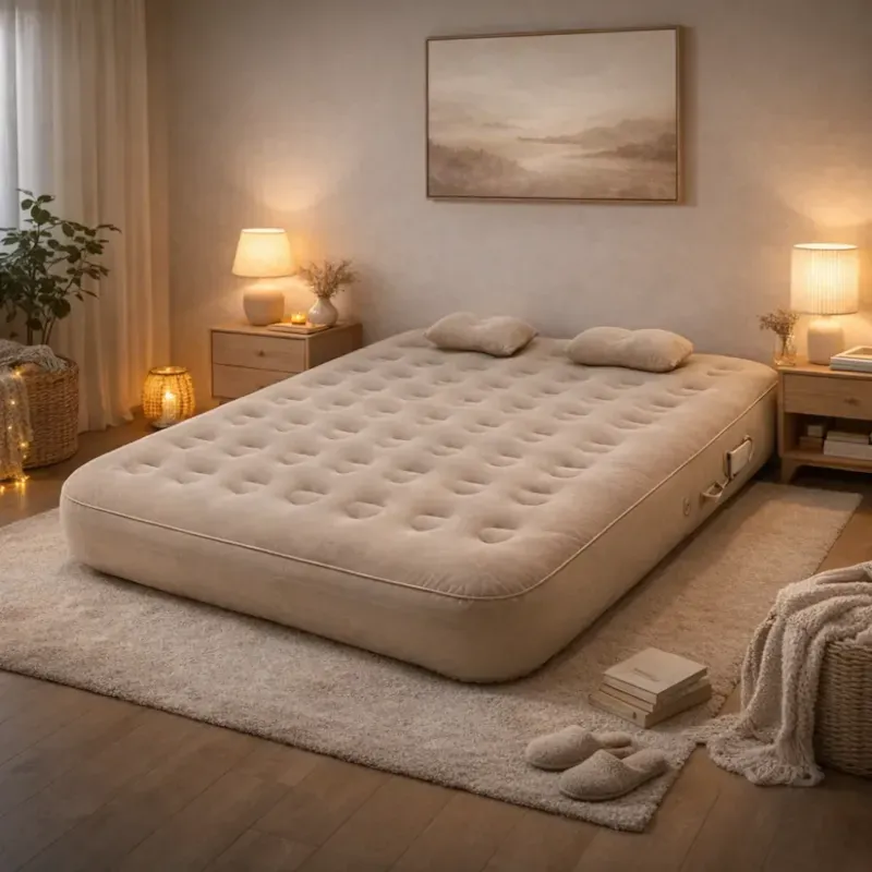 Matelas gonflable 2 places 200 x 150 cm, pompe électrique intégrée