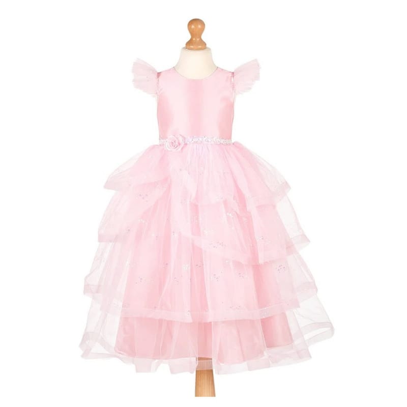 Robe rose a paillettes linda 3-4 ans