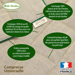 Compresse de lin universelle - décontrac