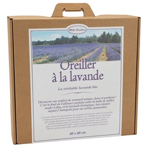 Oreiller à la lavande bio - 60 x 60 cm