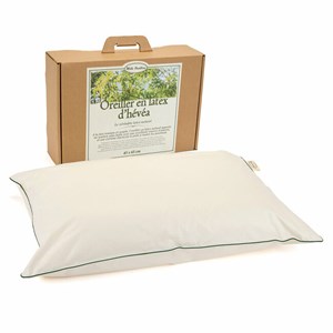 Oreiller en latex naturel d'hévéa - 45 x