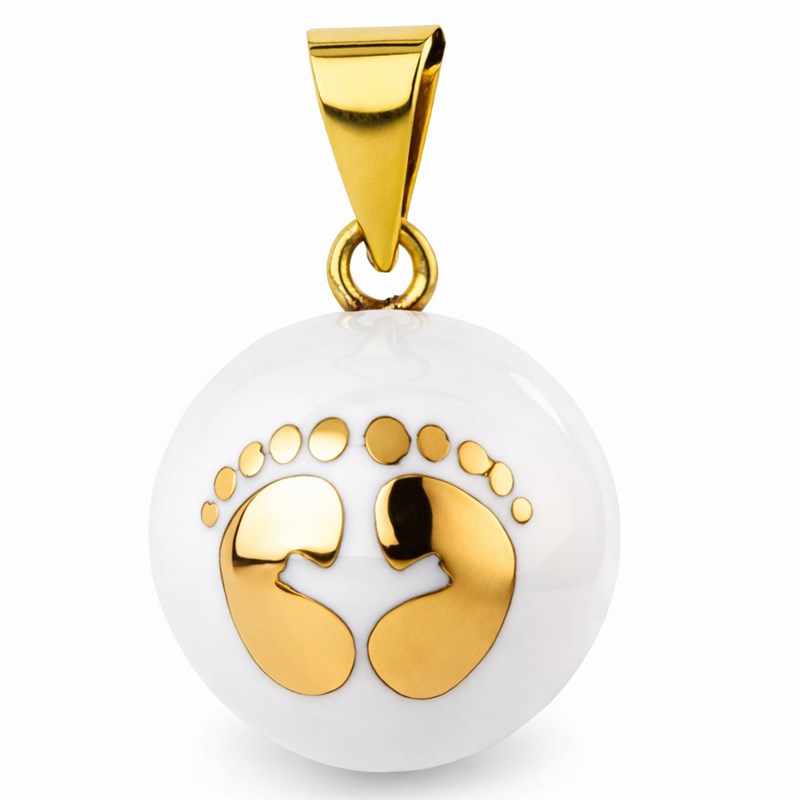 Bola grossesse collier blanc pieds