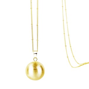 Collier bola de grossesse pure or