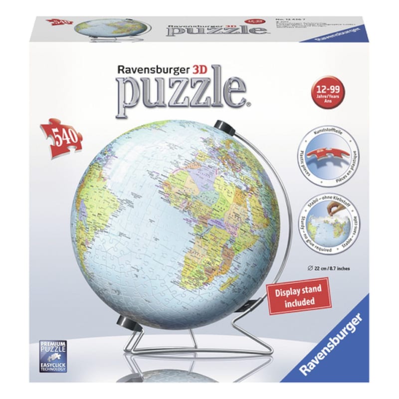 Puzzle 3d 540 pieces - globe
