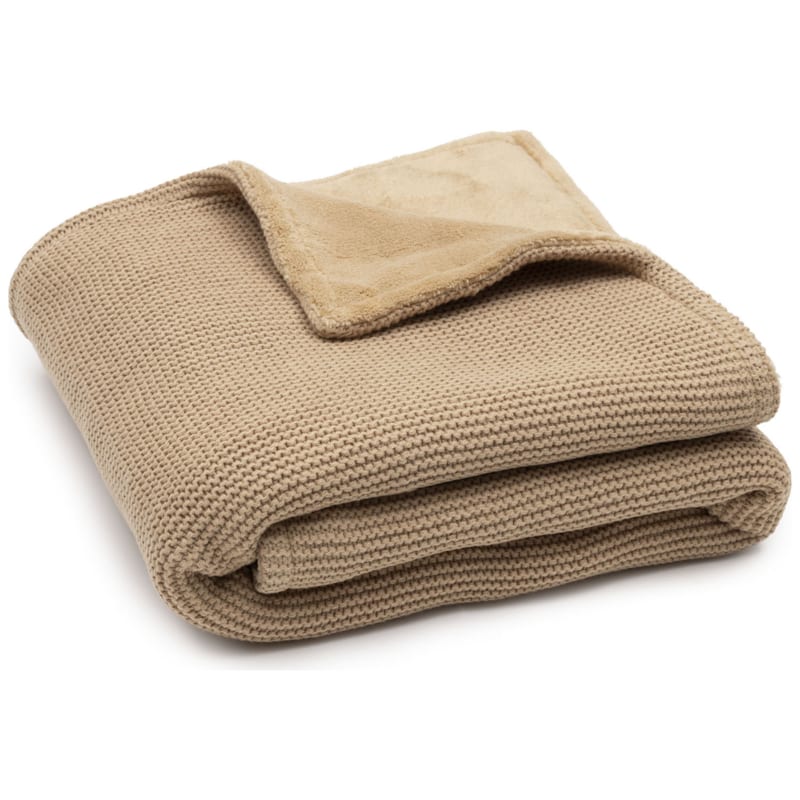 Couverture basic knit hazel-fleece (75 x 100 cm)