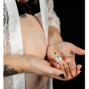 Collier bola de grossesse pure argent