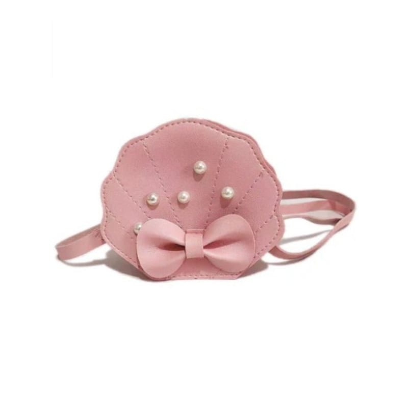 Sac coquillage rose pour enfant