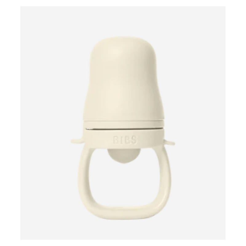 Grignoteuse pour bebe avec 2 tetines en silicone couleur ivoire (Bibs) - Image 3