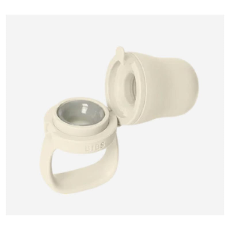 Grignoteuse pour bebe avec 2 tetines en silicone couleur ivoire (Bibs) - Image 4