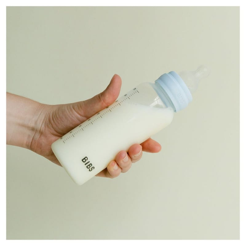 Kit 2 biberon en verre avec tetine ronde en latex 150ml - 270ml (Bibs) - Image 3