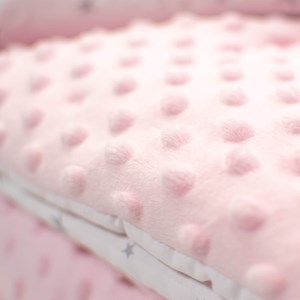 Couverture réversible ultra douce rose