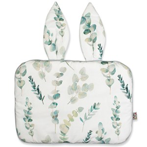 Oreiller extra plat lapin, eucalyptus