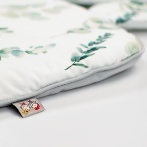 Oreiller extra plat lapin, eucalyptus