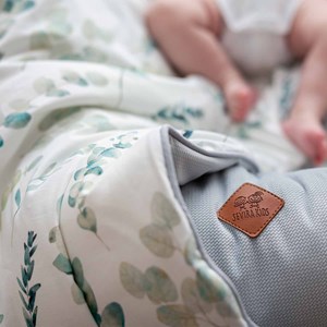 Oreiller extra plat lapin, eucalyptus