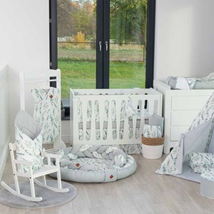 Oreiller extra plat lapin, eucalyptus