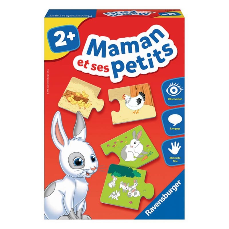 Puzzle educatif maman et ses petits