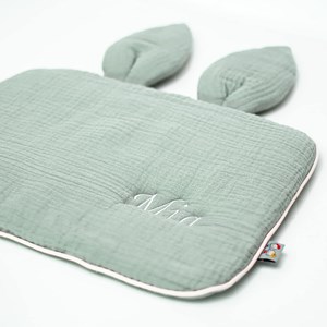 Oreiller plat lapin gaze de coton